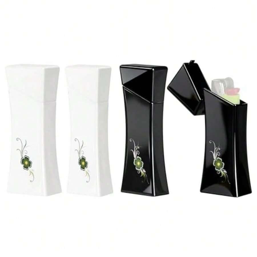 Lighter Pouch Case Set Ergonomic Design White And Black 4 Pack With 2 Sizes Compatible With BIC J3 J6 J8 XP2 Models Lucky Clover - Lucky Clover - 查看 1