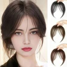 Bangs Wig For Women, Fluffy Lightweight Natural Air Bangs, Diagonal Bangs, Curtain Bangs Hair Piece,Hair Clip,Party - Multicolor - View 4