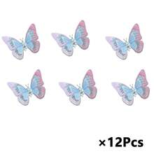 12pcs Embroidered Fragrant Butterfly Decorations, Exquisite Alloy & Stitching Craftsmanship, Delicate Handmade Car Air Vent Decor, Multi-Color Fluttering Butterfly Wings, Embroidered Butterfly Car Decor, Dashboard Accessories, Butterfly Car Accessories, Comes With Residue-Free Adhesive - Butterfly - View 16