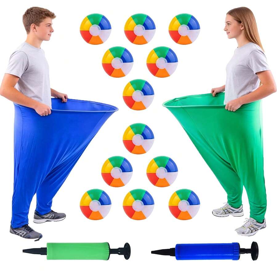 Grandma Pants Backyard Games With Bouncy Balls: Fun Inflatable Outdoor Party Games, Interactive Team Games For Adults And Children, Suitable For Backyard Lawns, Beaches, Carnivals, Family Gatherings, And Team Building Activities.