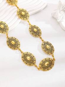 Dây đeo eo chạm khắc kiểu cổ điển mới, phụ kiện eo đa năng dành cho nữ. - Nhiều màu - Xem 5