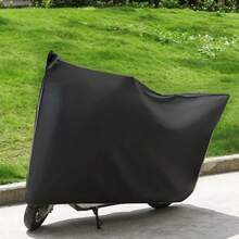 1pc Waterproof Dustproof Electric Bicycle Cover, Black Dirt-Resistant, Motorcycle Scooter Bike Universal Sunshade Protective Case - Black - View 2