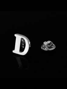 1 chiếc ghim cài áo chữ cái A-Z 26 kiểu bằng thép không gỉ 301 màu bạc, ghim cài chống trượt unisex, thích hợp cho nam giới đeo hàng ngày, quà tặng Ngày của Mẹ, Ngày Valentine, Lễ Phục Sinh, Ramadan, Giáng Sinh, Halloween - trâm - Xem 33