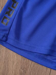 5pcs/Set Casual Sports College Style Vacation English Print Shorts, Suitable For Spring/Summer, Suitable For Daily Casual, Outdoor Activities, Sports Running, Vacation - Multicolor - View 6