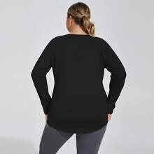 Women Plus Size Sports Tees & Tanks - 黑色 - 查看 4