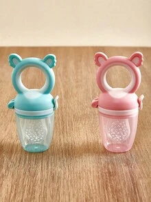 1 chiếc đồ gặm nướt hình trái cây và rau củ cho bé, thiết kế dễ thương, que gặm nướt bằng silicon, giá đỡ núm vú giả bằng silicon chống cắn. - gấu koala - Xem 2
