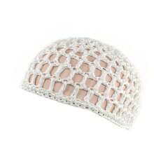 1pc Women's Elastic Breathable Mesh Crochet Hair Net Cap, Hair Accessory For Sleeping,Summer,Beach,Hat,Holiday,Travel - Multicolor - View 5