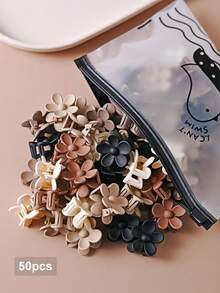 20/30/40pcs Matte Finish Flower Hair Clips, Non-Slip Daisy Hair Clips, Cute Mini Flower Hair Clips For Girls, Suitable For Fine Hair, Mixed Adorable Hair Accessories - Multicolor - View 6