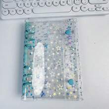 A6 六孔活页夹，激光星形PVC封面，防水旅行笔记本，学生相册 - 款式一 - 查看 1