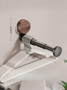 Suction Cup Telescopic Drying Rack, Bathroom/Balcony Drying Pole, Suction Cup Installation, Apartment Space-Saving, Wall-Mounted Telescopic Drying Rack, Indoor/Outdoor Invisible Drying Rack - Multicolor - View 6