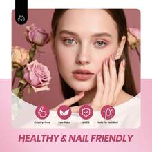 Beetles Gel Polish Whispers Of Love Jelly Gel Nail Polish Set - 6 Colors Milky White Nude Pink Neutral Sheer Translucent Soak Off UV Gel Nail Kit - 6 Colors Faded Rose - 查看 6
