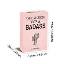 AFFIRMATIONS FOR A --A Set Of Positive Quotes Designed Specifically For Card Games - Daily Inspirational And Inspirational Cards For Women - Available In Two Styles: Pink Box And Black Box. The Pink Box Contains 50 Cards, While The Black Box Contains 53 Cards - Multicolor - View 9