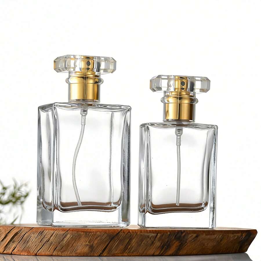 1pc Refillable Glass Perfume Spray Bottle - 30ml/50ml Fine Mist Sprayer, Leak-Proof Portable For Travel And Cosmetic Samples - Bottle - View 1