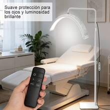 LUPITA Semicircular LED Lighting Lamp With Gemstone Inlay, Professional Floor Lamp For Eyebrow Extensions, Tattoos And Eyelash Extensions - 查看 6