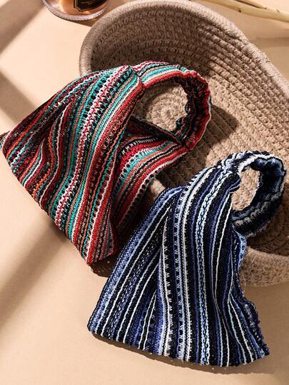 1/2 piezas Diademas anchas a rayas para mujer, nueva moda de 17 cm de ancho / Diadema accesorio para el cabello para vacaciones y uso diario