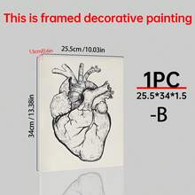 1/6pcs Black And White Canvas Art Wall Room Posters, Bold Room Decoration Aesthetic Murals, Framed+Frameless Room Decoration Supplies/Compromise Home Decoration, Fashionable Posters, Cute Room Decoration, Quirky Art Prints, Cool Room Decoration Supplies, Office Decoration, Bar Decoration, University Dormitory Decoration, Bedroom Decoration, Living Room Decoration, Kitchen Decoration, Bathroom Decoration - Multicolor - View 34
