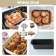 1/2pcs Reusable Silicone Bread Sling, Silicone Bread Pan Liner And Lifter, 4 Handles, Non-Stick And Easy To Clean Dough Transfer Baking Mat, Fits 9x5 Inch Or 1.5 Lb Bread Loaf Pan - Multicolor - View 12