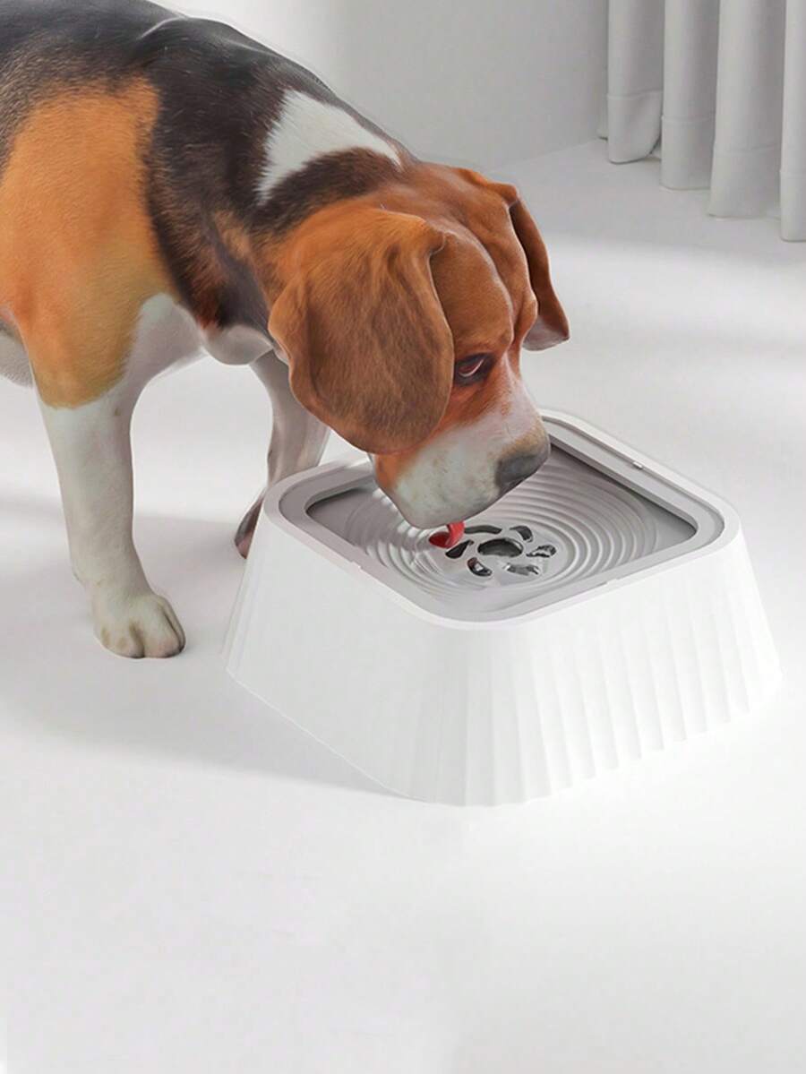 宠物饮水碗喂食器，防溅漂浮碗，防溢漏且不沾湿碗口，犬猫饮水用品，漂浮水碗，便携式旅行慢饮碗，防滑设计，适合居家和车载使用