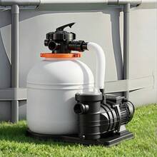FlashPure Sand Filter Pump, 16 In For Above Ground Pool, 1 HP 4400 GPH, Swimming Pool Filter System With Timer, 6X Faster Filtration With Media Installed, Leak-Resistant, Ready To Use Out Of Box - 1 HP 4400 GPH - View 1