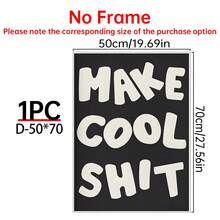 1/6pcs Black And White Canvas Art Wall Room Posters, Bold Room Decoration Aesthetic Murals, Framed+Frameless Room Decoration Supplies/Compromise Home Decoration, Fashionable Posters, Cute Room Decoration, Quirky Art Prints, Cool Room Decoration Supplies, Office Decoration, Bar Decoration, University Dormitory Decoration, Bedroom Decoration, Living Room Decoration, Kitchen Decoration, Bathroom Decoration - Multicolor - View 24