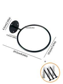 1个圆形篮球/足球收纳架，壁挂式铁艺展示架 - 查看 10