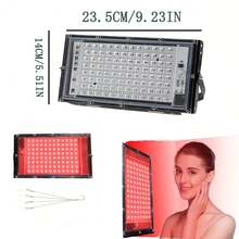 1 Set de Luz de Belleza LED, alimentado por USB, luz roja de 660nm para iluminar la piel apagada, 96 perlas, para uso en el hogar/deportes/yoga - Rojo - Ver 6
