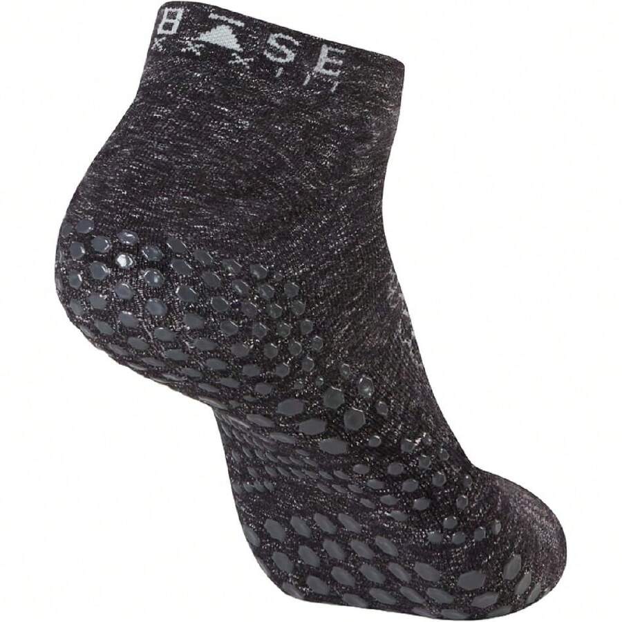 Base 33 Low Rise Grip Socks For Pilates, Yoga, Martial Arts, Lifting And Barre,44468423 - 淺灰紫 - 查看 1