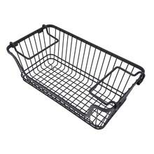 Freezer Basket Stackable Open Front Wire Storage Bin With Foldable Handle For Vegetable Fruit Snack,Organizer Frigo  Frigorifero - View 10