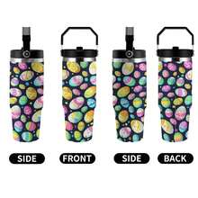 30oz  Easter Eggs, Paintings, Easter Stanley Style Tumbler Wrapped Graffiti SGRHO Mug - trắng - Xem 5