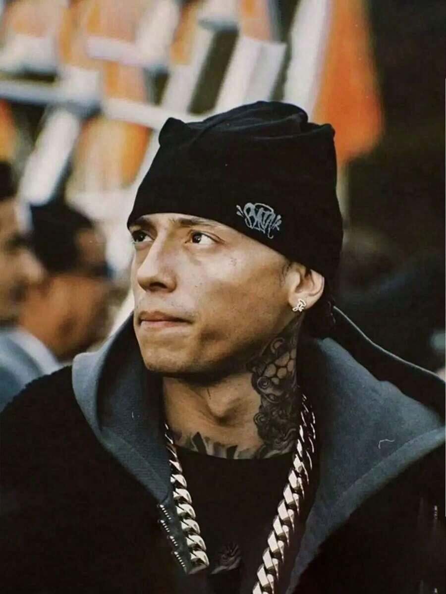 Synaworld Brand Embroidered Pullover Beanie Hat, Popular Street Hip Hop Skull Cap, Vintage Knit Hat Winter Clothing - 白色 - 查看 1