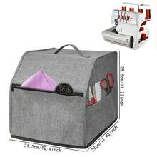 1pc Overlock Sewing Machine Cover Dustproof Bag, Sewing Tool Accessory Pouch, Suitable For Most Standard Overlock Machines - Overlock Machine Dust Cover - View 11