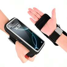 Los brazaletes para teléfonos celulares son adecuados para deportes al aire libre y ejercicio físico. - Negro - Ver 8
