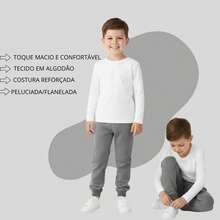 Kit 3 Calças Moletom Escolar Menino Infantil 1 ao 14 - Multicolorido - Visão 5