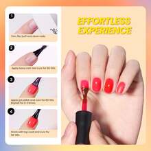 Beetles Gel Polish Whispers Of Love Jelly Gel Nail Polish Set - 6 Colors Milky White Nude Pink Neutral Sheer Translucent Soak Off UV Gel Nail Kit - 6 Colors Candy Signals - 查看 4
