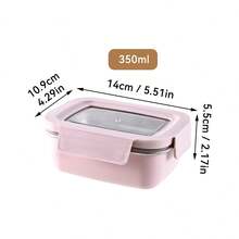 Kotak Bento Stainless Steel 304 untuk Dewasa, Wadah Makan Siang Aman untuk Microwave dengan Tutup, Kotak Makan Siang Logam Anti Bocor untuk Sekolah, Wadah Penyimpanan Makanan Terbagi untuk Persiapan Makanan, Wadah Camilan untuk Perjalanan dan Makan Siang - MultiWarna - View 25