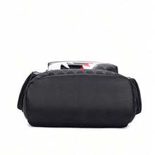 saroxi Rucsac casual pentru bărbați, rucsac la modă cu husă flip-cover, ușor și portabil, potrivit pentru călătorii, camping, drumeții, școală, studenți, tineri, cadou esențial - Negru - Vizualizare 2
