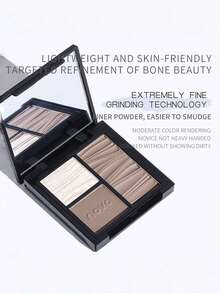 三合一高光修容盘，哑光提亮阴影，鼻部塑形，打造自然立体妆容，适合日常、约会、春夏妆容，休闲必备，通勤族、学生、朋友礼物，最佳选择 - 02#杏臉桃腮 - 查看 6