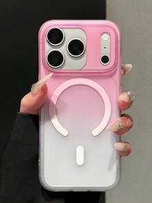Cute Gradient Matte Magnetic Phone Case Compatible With IPhone 17 Pro Max, 17 Pro, 17, 17 Air, 16 Pro Max, 15, 14, 13, Anti-Drop, Gradient Semi-Transparent Protective Cover - Gradient Pink - View 2