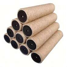 2 Sisal Rope Posts, Cat Scratching Post Replacement Rods, DIY Cat Tree Hemp Rope Material - Yellow - View 4