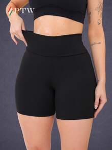 Kit 2 Shorts Legging Feminino Curto Cintura Alta Academia Esportivo - Multicolorido - Visão 7