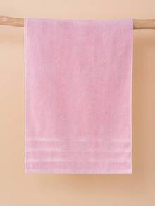 1pc/2pcs Modern Minimalist Fashion Line Pattern Bamboo Fiber Towel & Bath Towel (Lightweight), Non-Shedding, Highly Absorbent, Super Soft, Durable Bathroom Accessory, Best Gift For Partner. Towel Size: 40*75cm, Bath Towel Size: 70*140cm - Light Pink - View 8