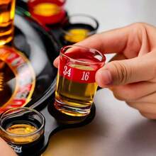 Russian Roulette Wheel Spinning, 12 Cups Of Drinking, Spinning Wheel, Bar, Drinking Games, Toys, Entertainment, And Wine Glasses - Multicolor - View 5