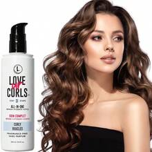 1 pieza 250ml Crema para definir rizos | Repara, hidrata y mantiene el peinado, previene la sequedad y las puntas abiertas | Nutre profundamente para restaurar la elasticidad y el rizo, no dejará el cabello rígido ni grasiento | Regalo perfecto para entusiastas del cuidado del cabello, diseñado especialmente para cabello rizado natural - 1 pieza - Ver 1