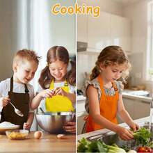 1pc Child Apron With 2 Pockets ,Simple And Stylish Apron,Adjustable Chef Art Apron For Boys And Girls ,Kids Painting Aprons, For Cooking Baking Painting Crafting Grilling Activity - Multicolor - View 8