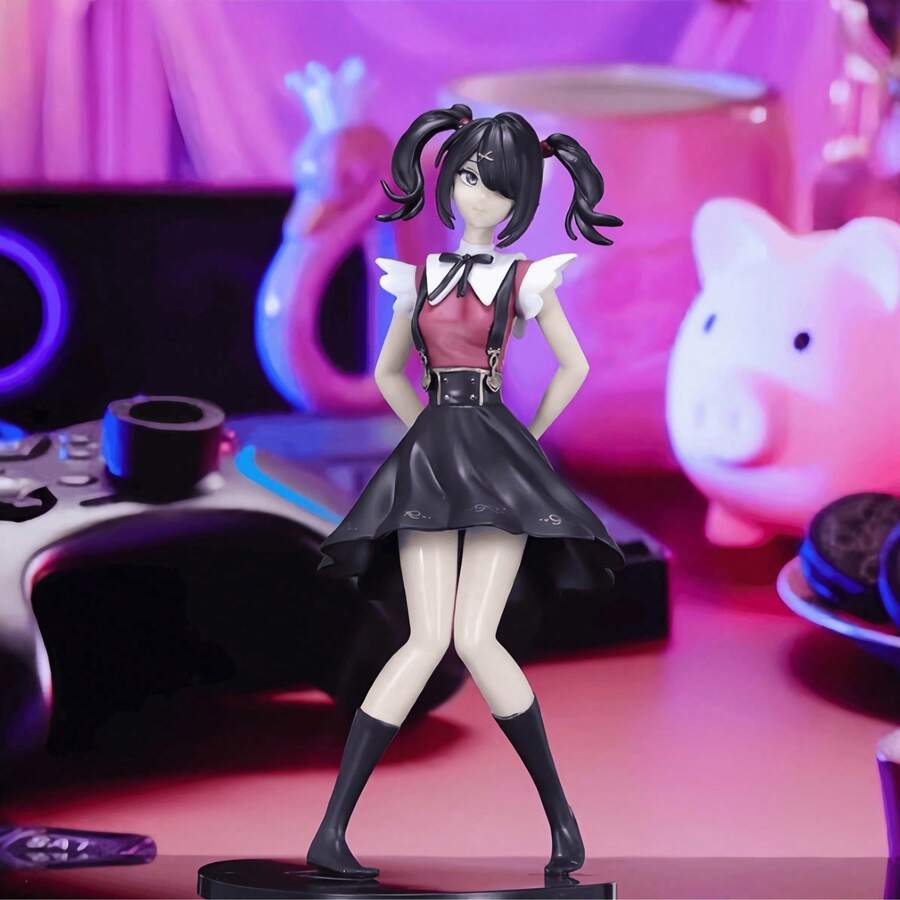 1pc Anime Figure - Collector's Edition PVC Posable Doll Statue, Featuring Cute Anime Girl Ame Design, Adorable Desktop Decor, Perfect Gift For Anime Fans, Compatible With Anime Photography Backdrop - Adorable Pose, Exquisite Outfit And Vivid Expression - Handcrafted Anime-Style Figure - Multicolor - View 1