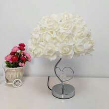 Handmade Rose Petal Lamp Shade - Umbrella-shaped Rose Lampshade - View 9