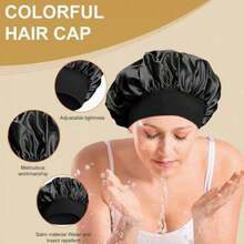 1个宽边高弹力发套，女士浴帽，染发帽 - 多色 - 查看 3
