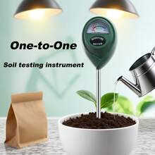 1pc Soil Detector No Battery Required Quick Testing Suitable Greenhouse Garden Indoor And Outdoor Watering Gardening Tools A Great Helper Growing Flowers And Plants Gardening Supplies - 墨綠色 - 查看 4
