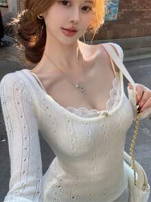 Women Sweaters - White - View 2