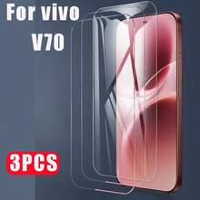 3片装高清钢化玻璃屏幕保护膜，兼容vivo V50/V70系列，防刮花、防碰撞、疏油涂层、触感顺滑，适用于V50/V70/V50 Lite/V70 Elite - 無色 - 查看 6